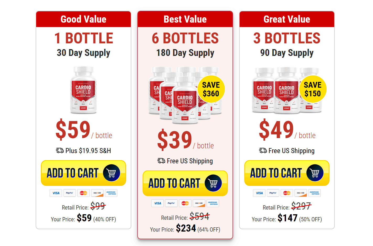 Cardio Shield Supplement Price